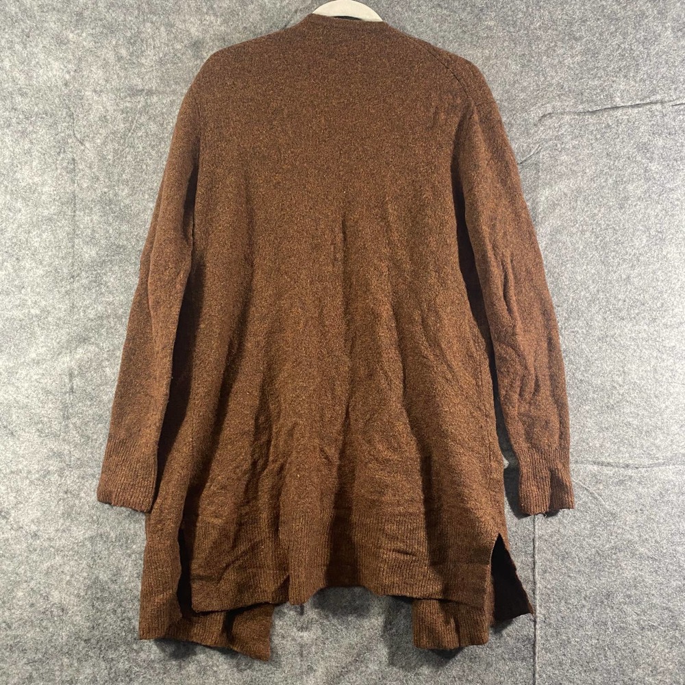 Madewell Cardigan Small Brown Knit Kent Long Sleeve Open Longline Sweater - Picture 4 of 14